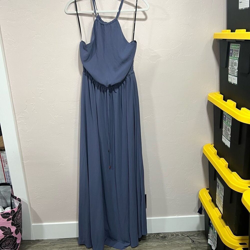 Be Mellow Denim Blue Maxi Dress